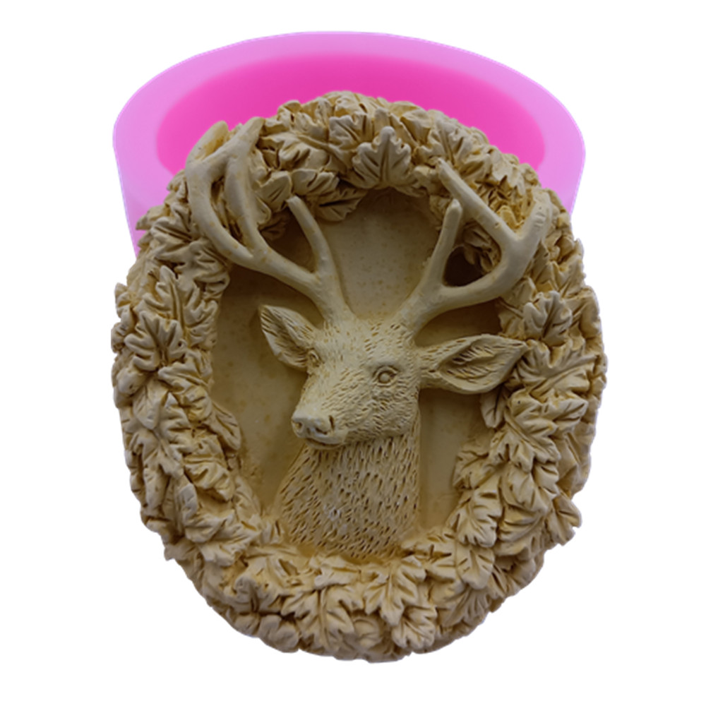 Soap Making Formula - Deer Design Soap Silicone Mold for