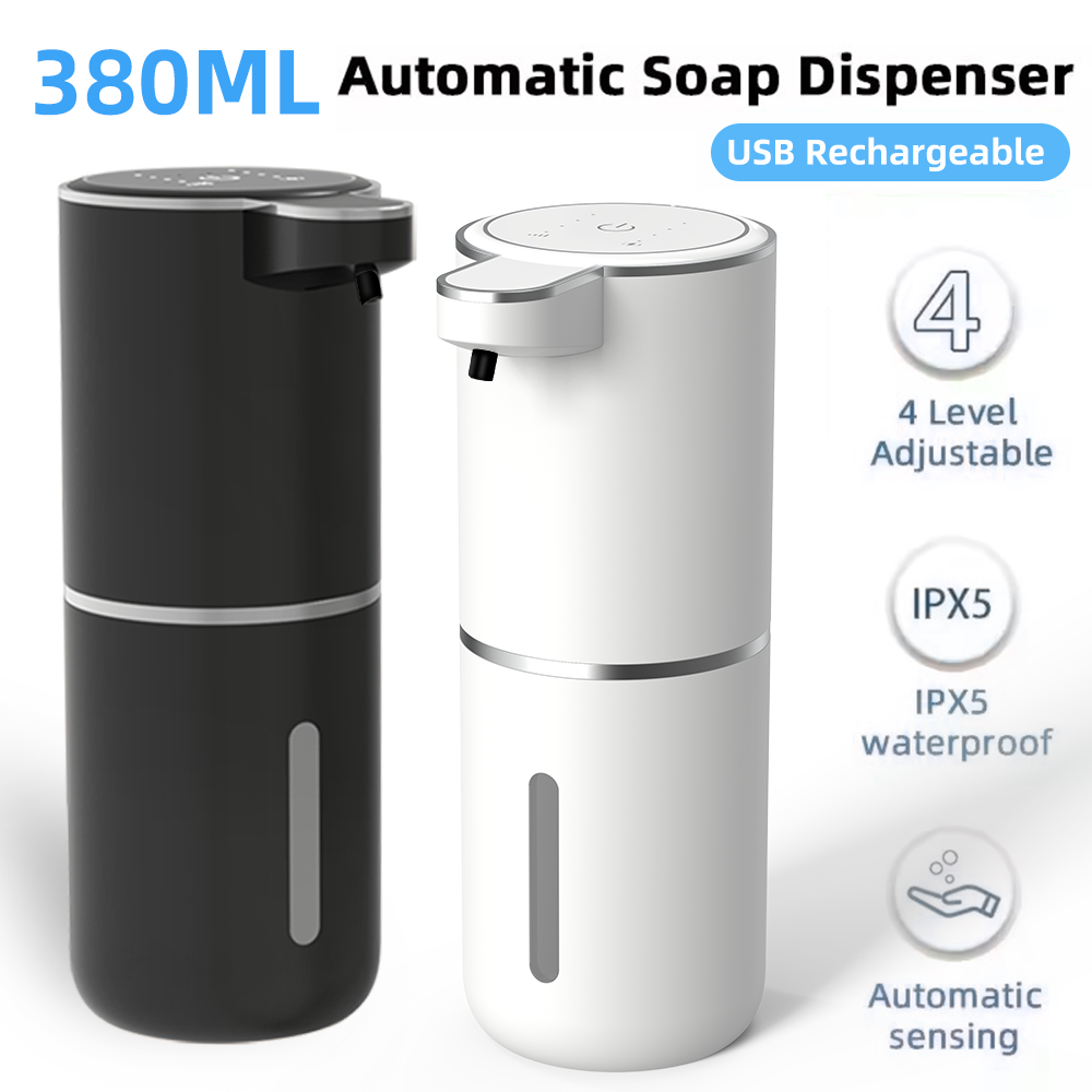 Soap Making Machine At Home - 380ML Touchless IPX5 Waterproof 4-Gears Adjustable