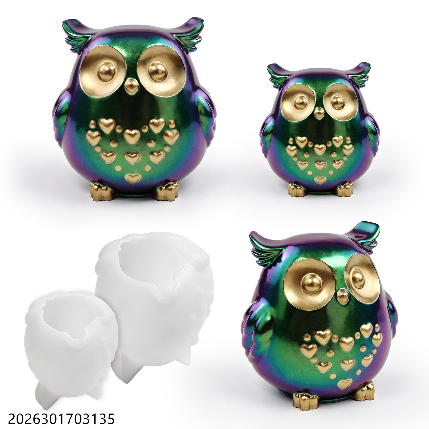 Soap Making Formula - Owl Silicone Mold 3D Bird Shape