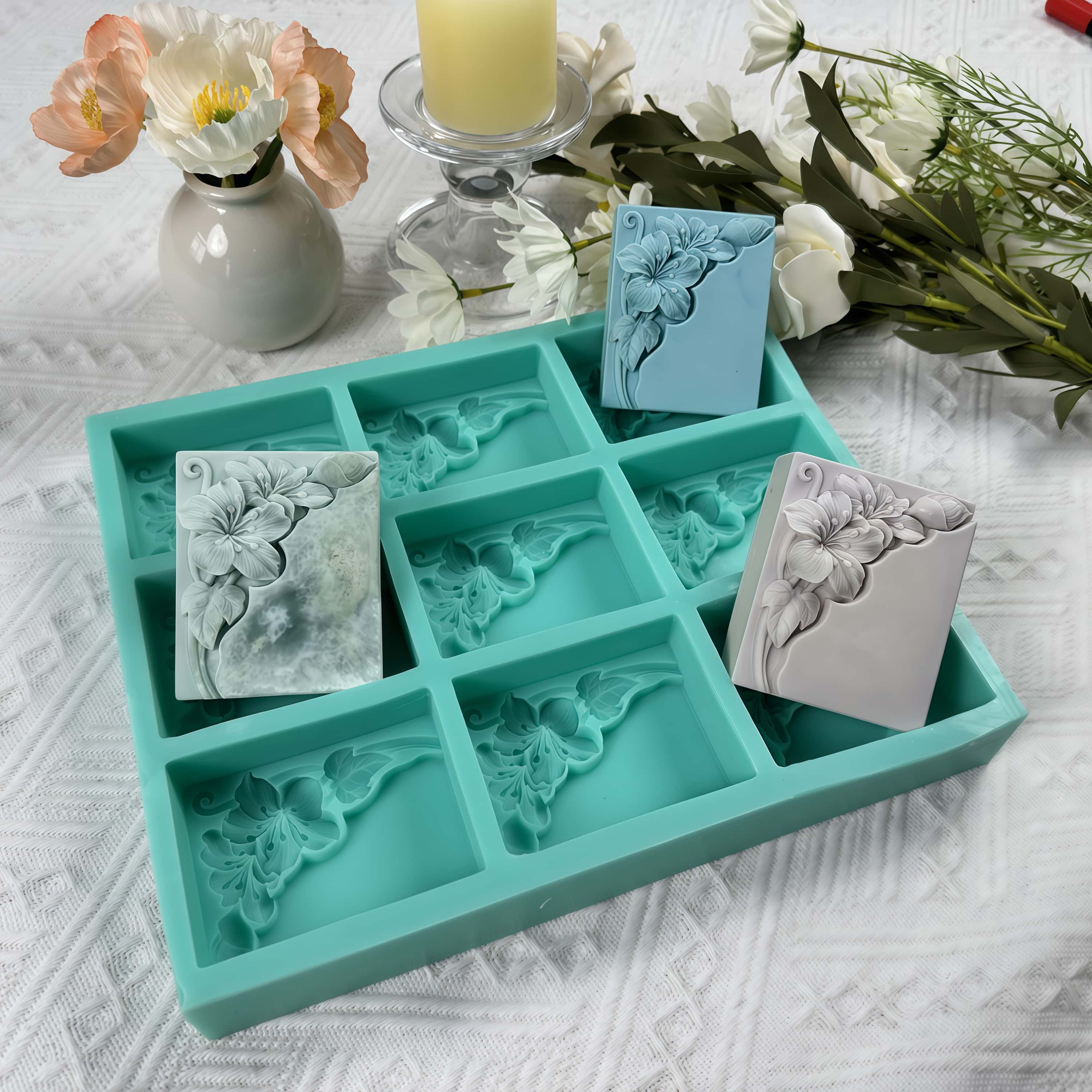 9 Cavities Tung Flower Soap Mo - Soap Making Formula review and price