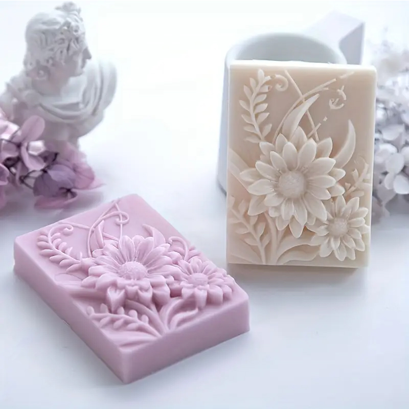 3D Flower Square Soap Silicone - Soap Making Essentials review and price