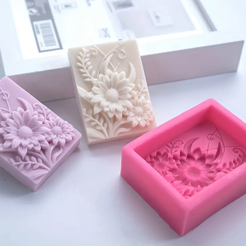 3D Flower Square Soap Silicone - Soap Making Essentials review and price