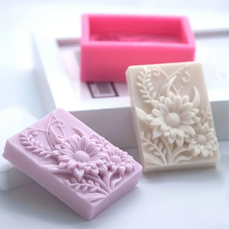 3D Flower Square Soap Silicone - Soap Making Essentials review and price