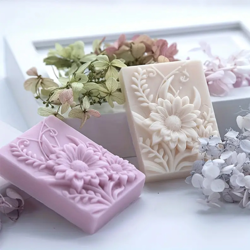 3D Flower Square Soap Silicone - Soap Making Essentials review and price