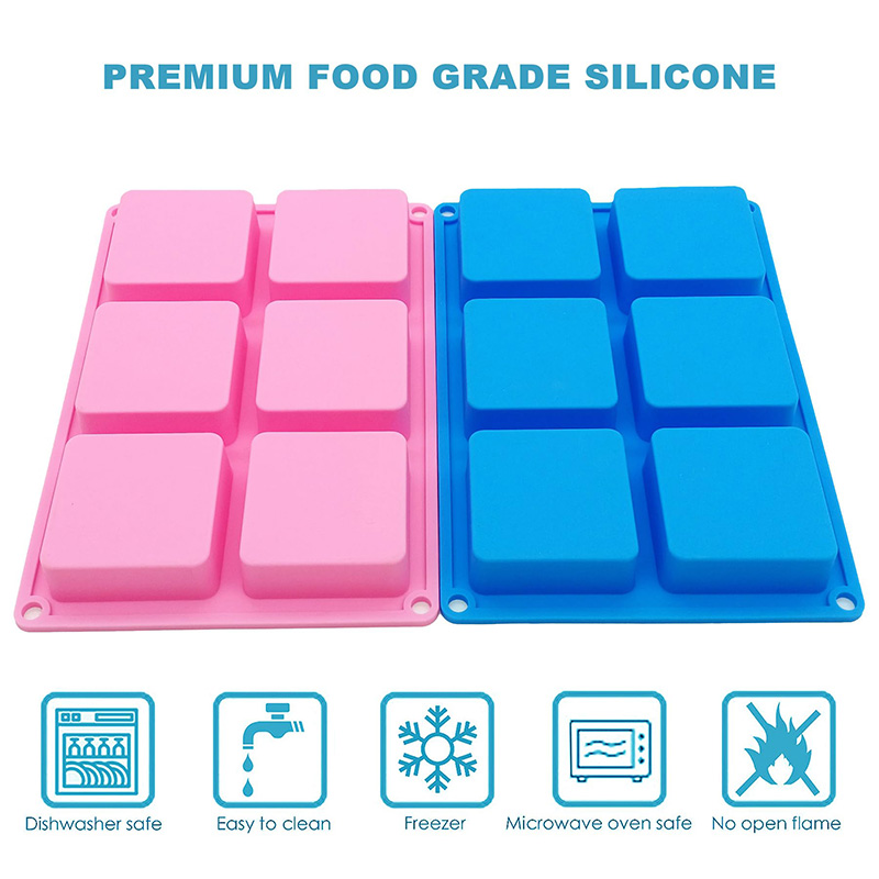 Square Soap Molds 6-Cavity Non - Soap Making Gloves review and price