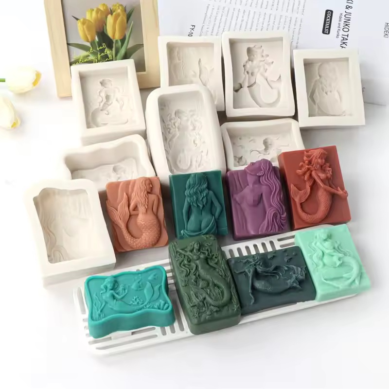 Rectangle Ocean-Style 3D Merma - Soap Making Formula review and price