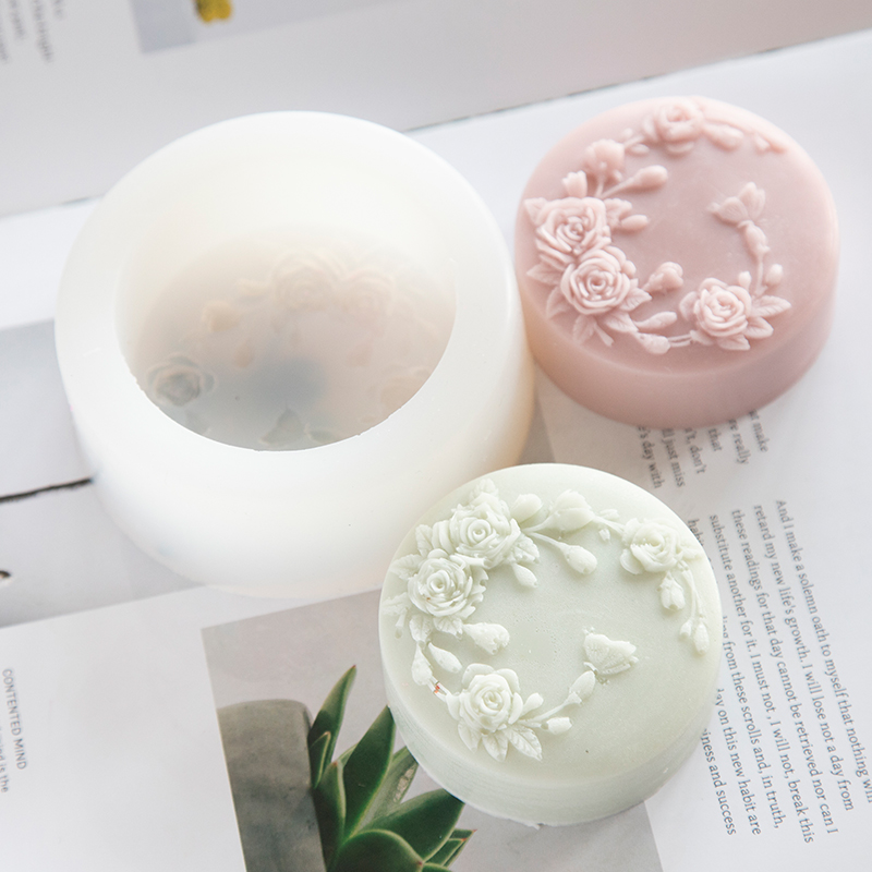 Round Shape Rose Flower Handma - Soap Making Formula review and price
