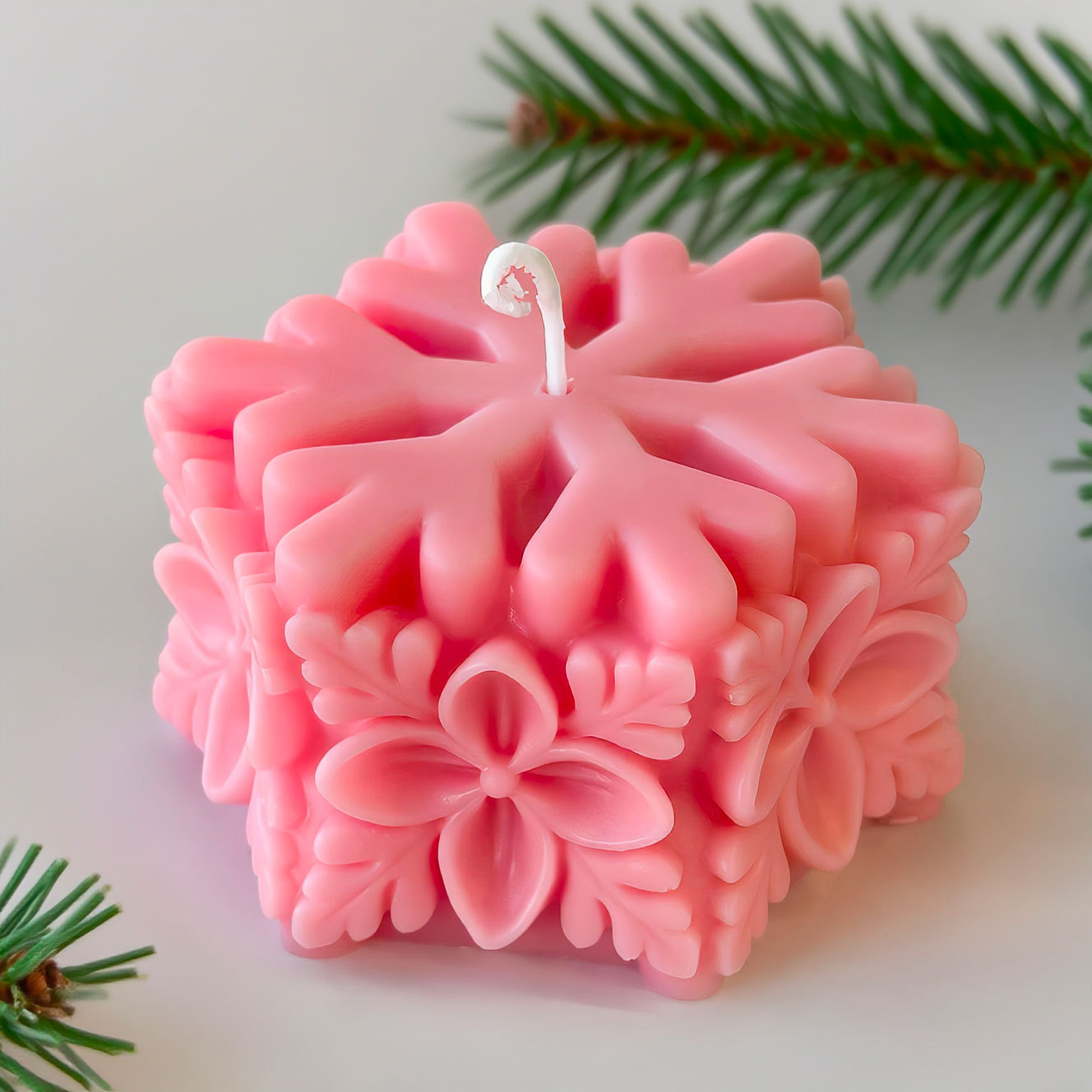Christmas Snowflake Pillar Can - Soap Making Scents review and price