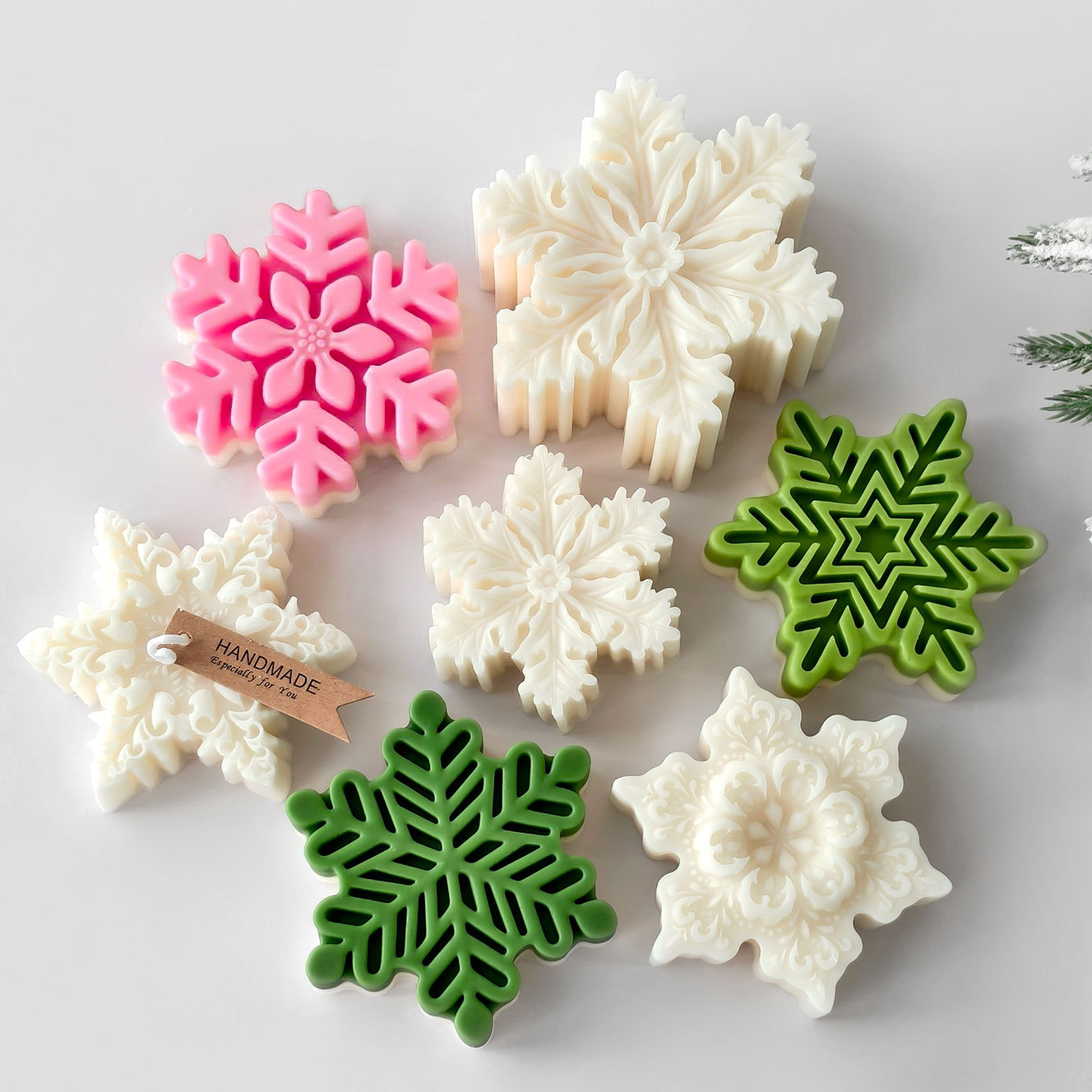 Christmas Snowflake Pillar Can - Soap Making Scents review and price