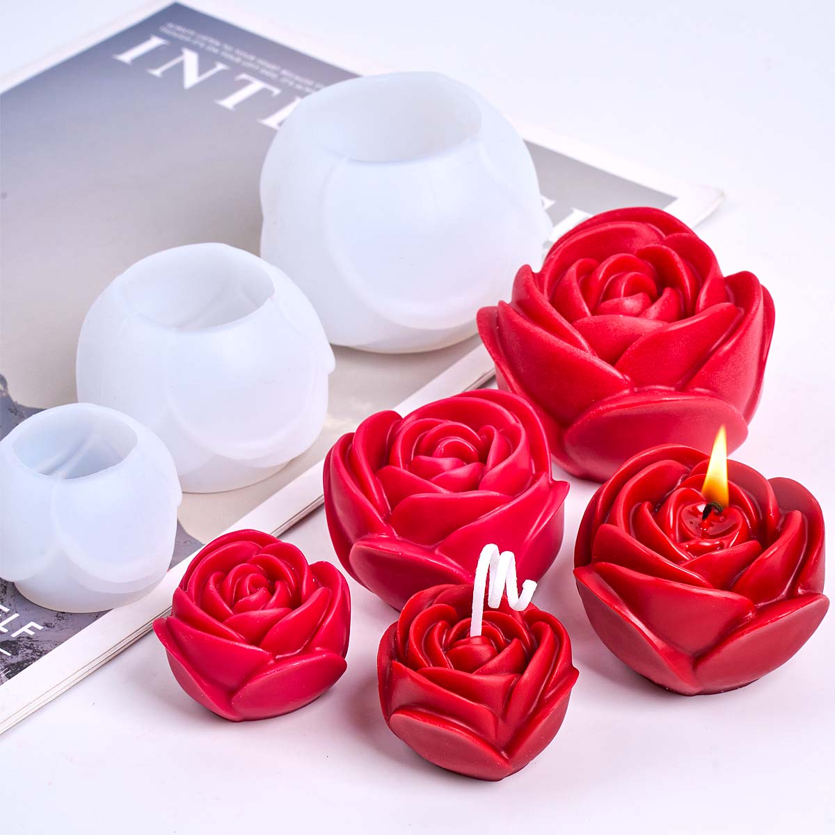 3D Flower Shape Silicone Candl - Soap Making Essentials review and price