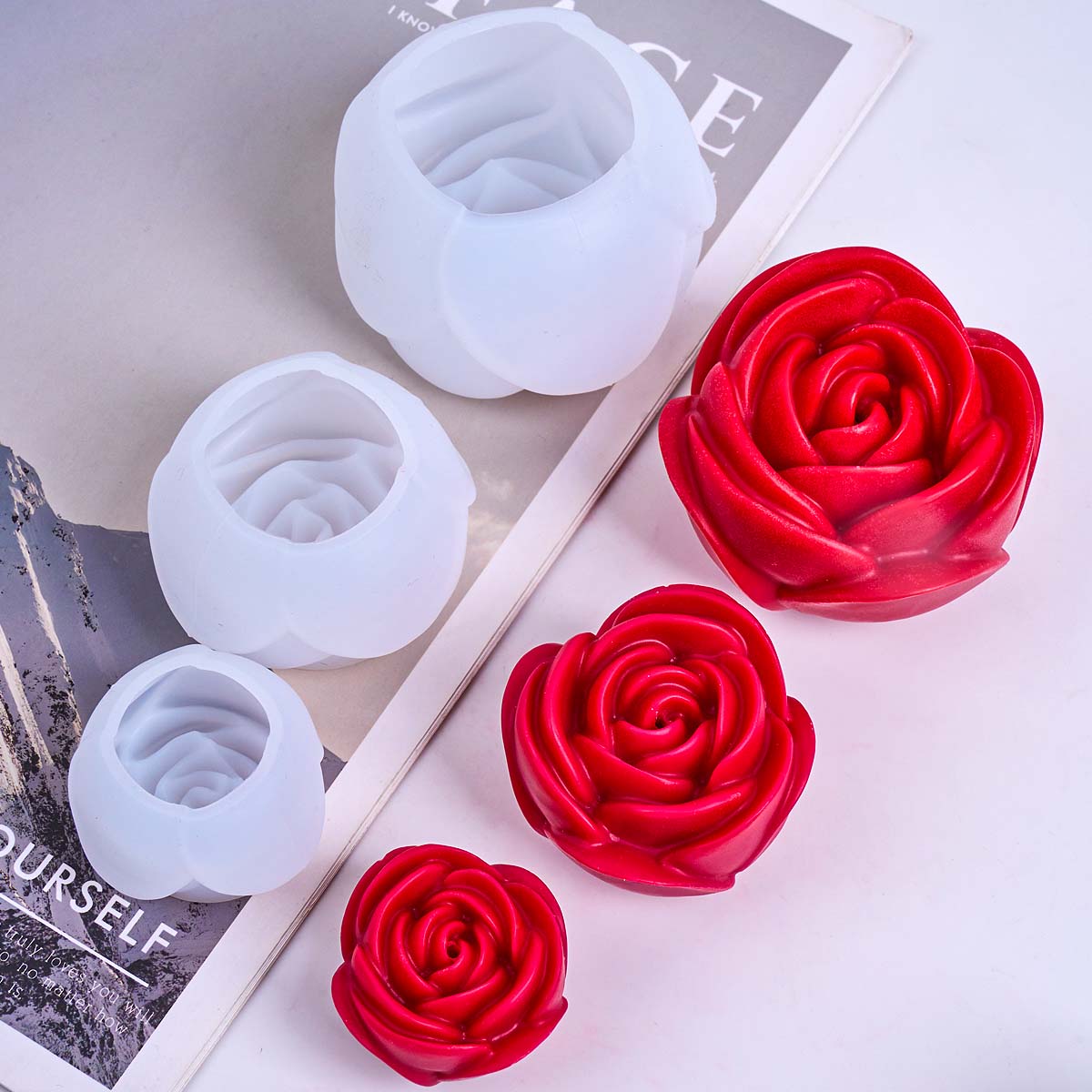 3D Flower Shape Silicone Candl - Soap Making Essentials review and price